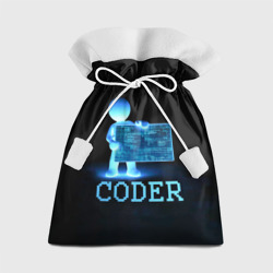 Подарочный 3D мешок Coder - программист кодировщик