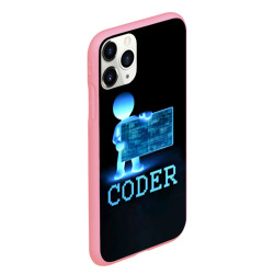 Чехол для iPhone 11 Pro Max матовый Coder - программист кодировщик - фото 2