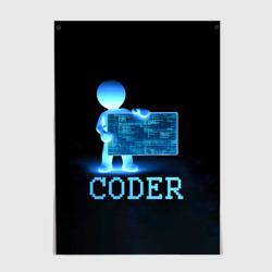 Постер Coder - программист кодировщик