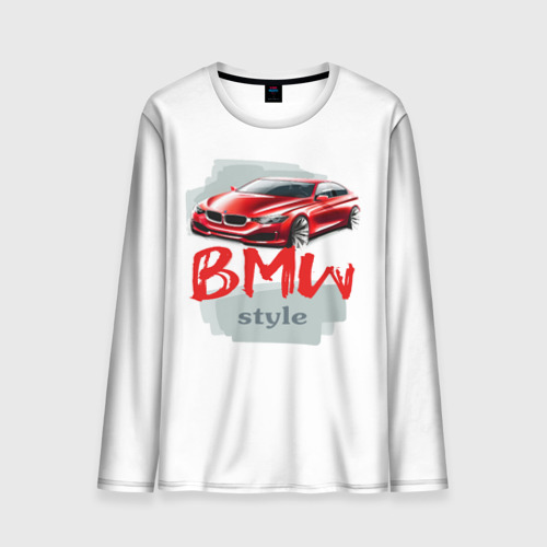 Мужской лонгслив 3D BMW style, цвет 3D печать