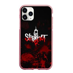 Чехол для iPhone 11 Pro Max матовый Slipknot пятна