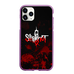 Чехол для iPhone 11 Pro Max матовый Slipknot пятна