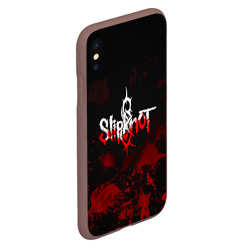 Чехол для iPhone XS Max матовый Slipknot пятна - фото 2