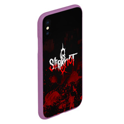 Чехол для iPhone XS Max матовый Slipknot пятна - фото 2