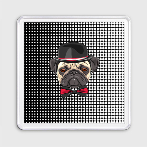 Магнит 55*55 Mr. Pug