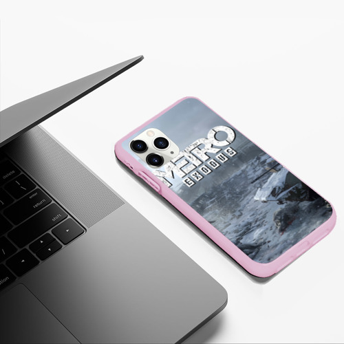 Чехол для iPhone 11 Pro Max матовый EXODUS, цвет розовый - фото 5
