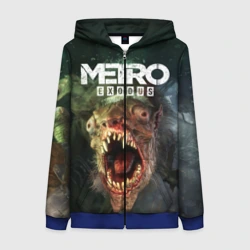 Женская толстовка 3D на молнии Rat from Metro