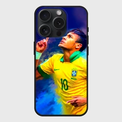 Чехол силиконовый для Apple iPhone 15 Pro Мax матовый Neymar