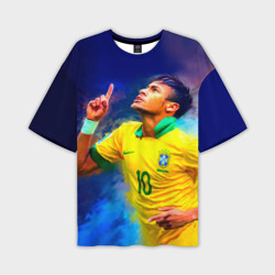 Мужская футболка oversize 3D Neymar