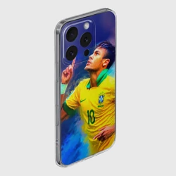 Чехол для iPhone 16 Pro Max силиконовый с защитой камеры Neymar - фото 2