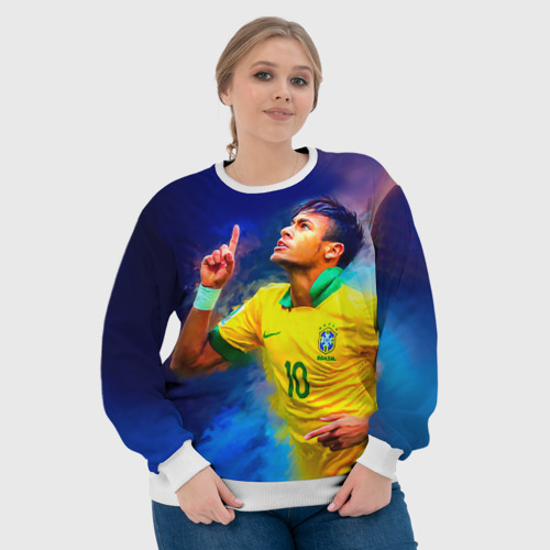 Женский свитшот 3D Neymar, цвет 3D печать - фото 6