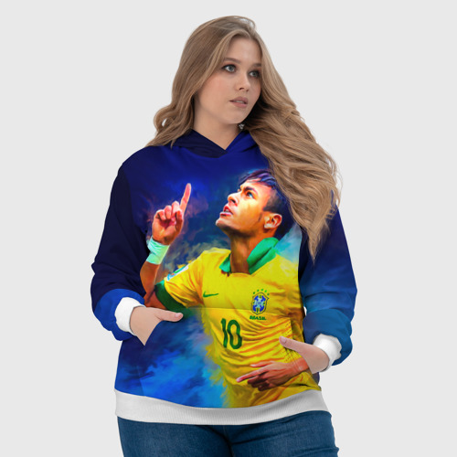 Женская толстовка 3D Neymar, цвет 3D печать - фото 6