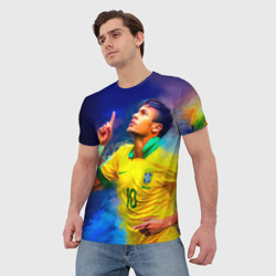 Мужская футболка 3D Neymar - фото 2