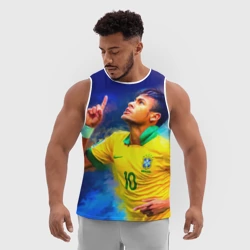 Мужская спортивная майка 3D Neymar - фото 2
