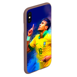 Чехол для iPhone XS Max матовый Neymar - фото 2