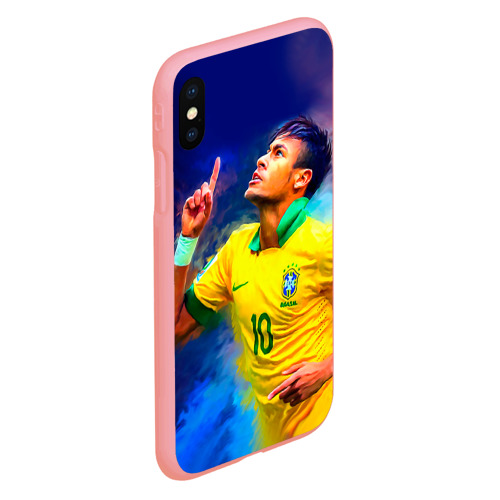 Чехол для iPhone XS Max матовый Neymar, цвет баблгам - фото 3