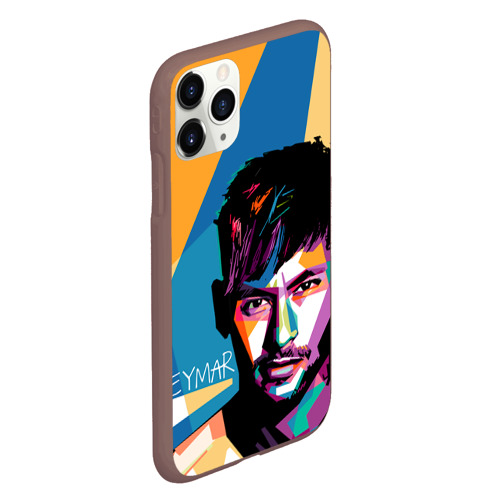 Чехол для iPhone 11 Pro матовый Neymar, цвет коричневый - фото 3