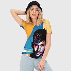 Женская футболка 3D Slim Neymar - фото 2