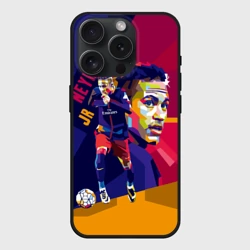 Чехол силиконовый для Apple iPhone 15 Pro Мax матовый Neymar