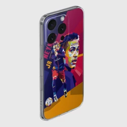 Чехол для iPhone 16 Pro Max силиконовый с защитой камеры Neymar - фото 2
