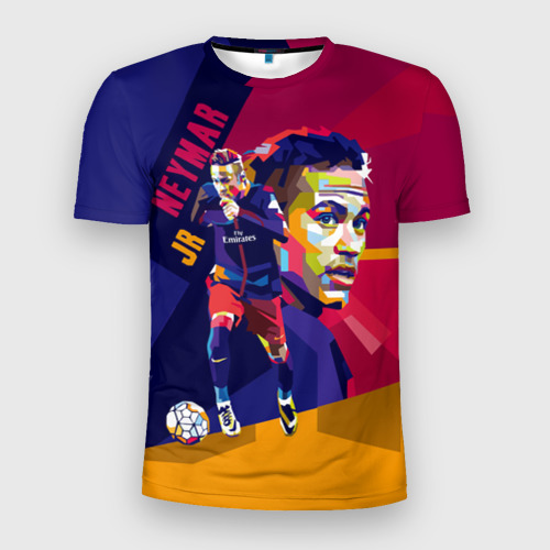 Мужская футболка 3D Slim Neymar, цвет 3D печать