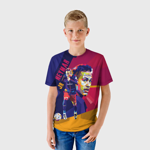 Детская футболка 3D Neymar, цвет 3D печать - фото 3