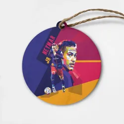 Деревянная игрушка круг Neymar