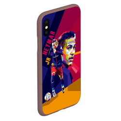 Чехол для iPhone XS Max матовый Neymar - фото 2