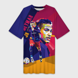 Платье-футболка 3D Neymar