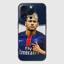 Чехол для iPhone 16 Pro силиконовый с защитой камеры Neymar