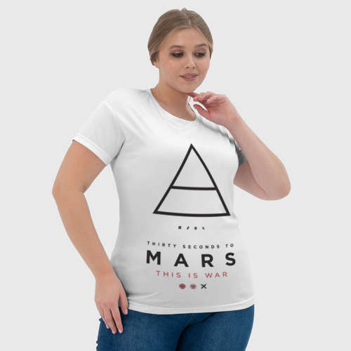 Женская футболка 3D 30 Seconds to Mars, цвет 3D печать - фото 6