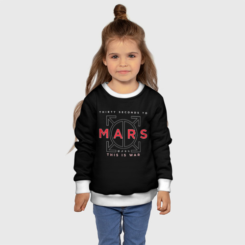 Детский свитшот 3D 30 Seconds to Mars, цвет 3D печать - фото 7