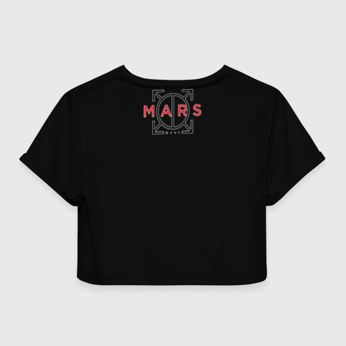 Женская футболка Crop-top 3D 30 Seconds to Mars, цвет 3D печать - фото 2