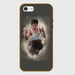 Чехол для iPhone 5/5S матовый Брюс Ли
