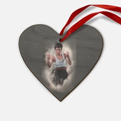 Деревянная игрушка Сердце Брюс Ли