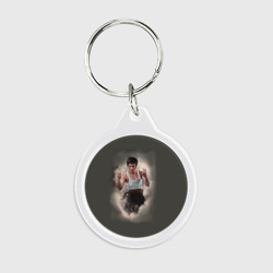 Брелок круглый Брюс Ли