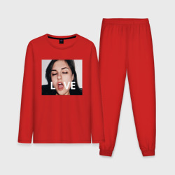 Мужская пижама с лонгсливом хлопок Sasha Gray love