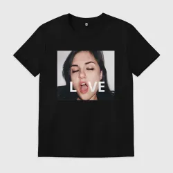 Мужская футболка хлопок Sasha Gray love