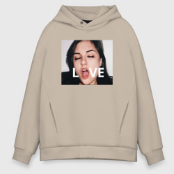 Мужское худи Oversize хлопок Sasha Gray love