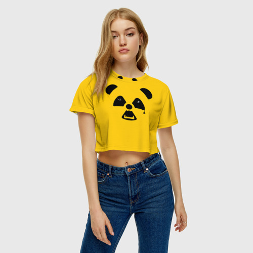 Женская футболка Crop-top 3D Радиоактивная природа, цвет 3D печать - фото 4