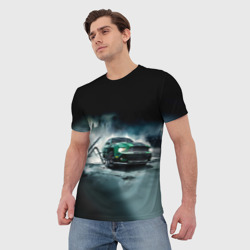 Мужская футболка 3D Призрачный Ford Mustang - фото 2