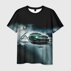 Мужская футболка 3D Призрачный Ford Mustang