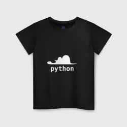 Детская футболка хлопок Питон - язык программирования