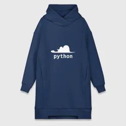 Платье-худи хлопок Питон - язык программирования