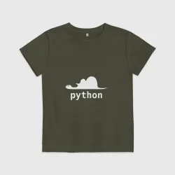 Детская футболка хлопок Питон - язык программирования