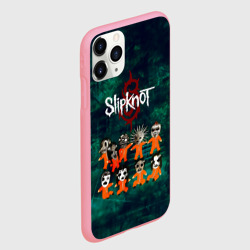Чехол для iPhone 11 Pro Max матовый Группа Slipknot - фото 2