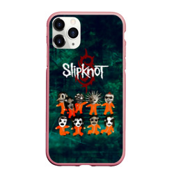 Чехол для iPhone 11 Pro Max матовый Группа Slipknot