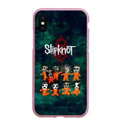 Чехол для iPhone XS Max матовый Группа Slipknot