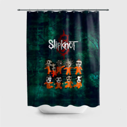 Штора 3D для ванной Группа Slipknot