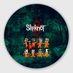 Круглый коврик для мышки Группа Slipknot